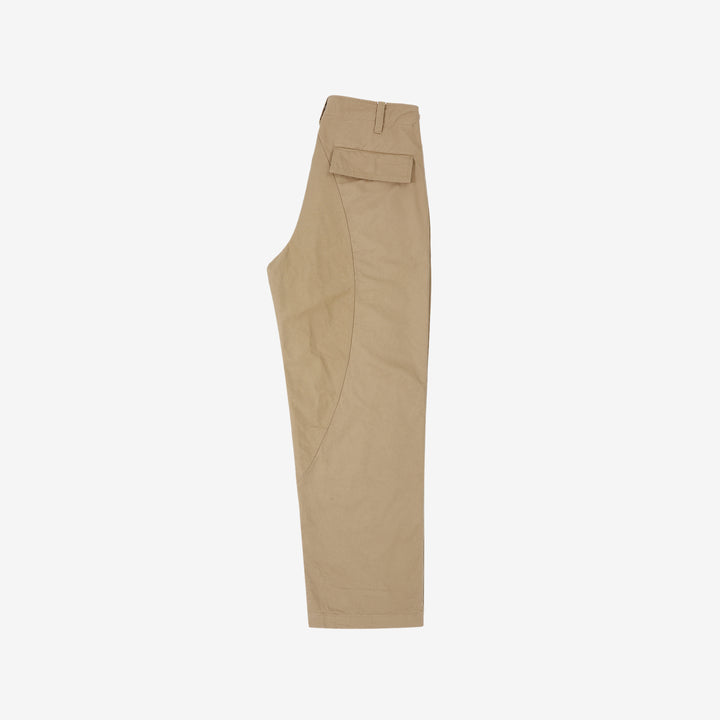 Wasew WSW-26S-011 Military Double Knee Work Pants - Beige | Made in Japan | Side View