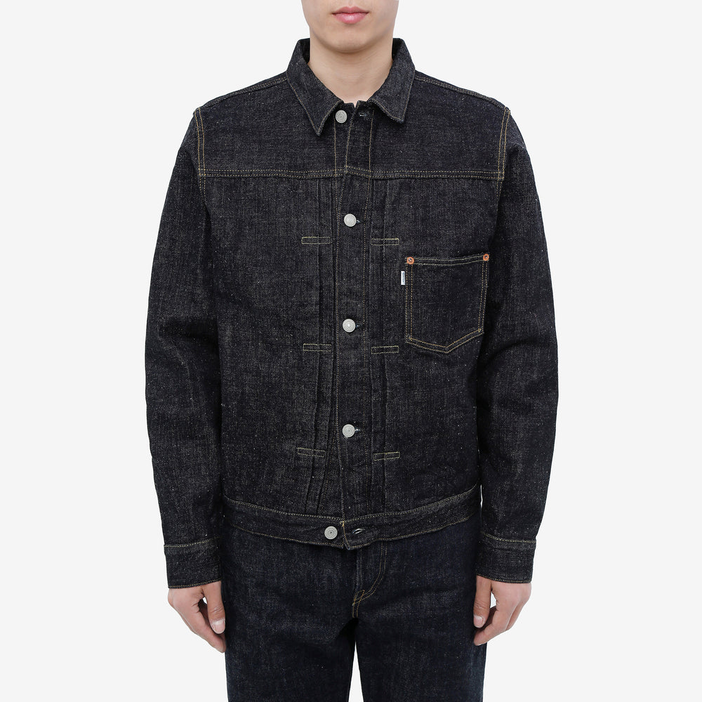 OMOTO DENIM 3111 15.5oz Slub Nep Selvedge Type 1 Denim Jacket - Model Front View