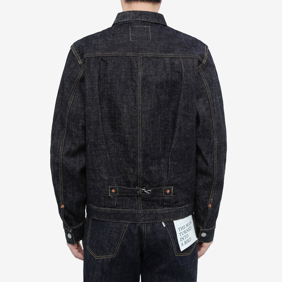 Omoto Denim 3111 15.5oz slub nep selvedge Type 1 denim jacket Japan wear image back