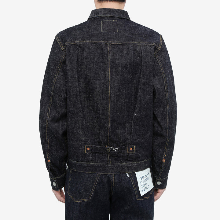 Omoto Denim 3111 15.5oz slub nep selvedge Type 1 denim jacket Japan wear image back