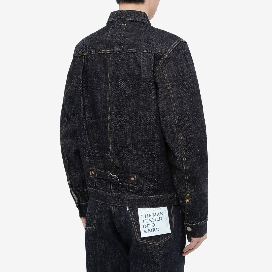 Omoto Denim 3111 15.5oz slub nep selvedge Type 1 denim jacket Japan wear image side back