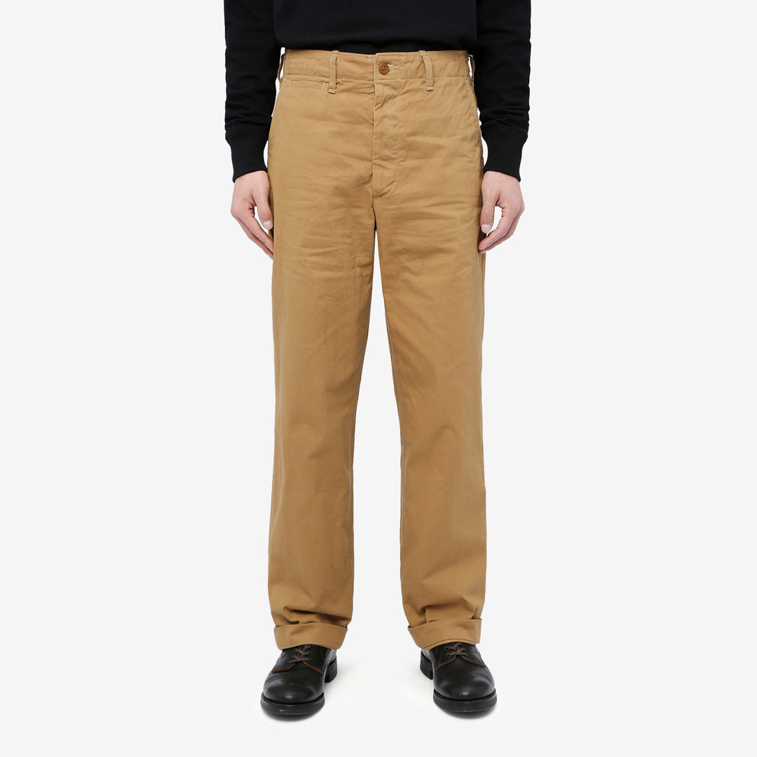 Deluxeware 946A mil-spec chino trousers khaki made in Japan military chinos