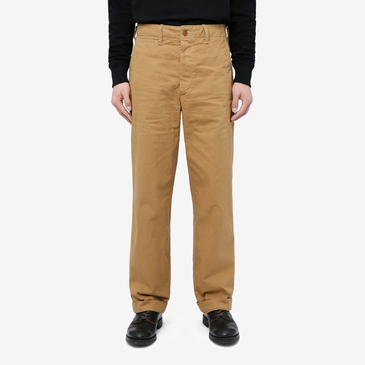 Deluxeware 946A mil-spec chino trousers khaki made in Japan military chinos