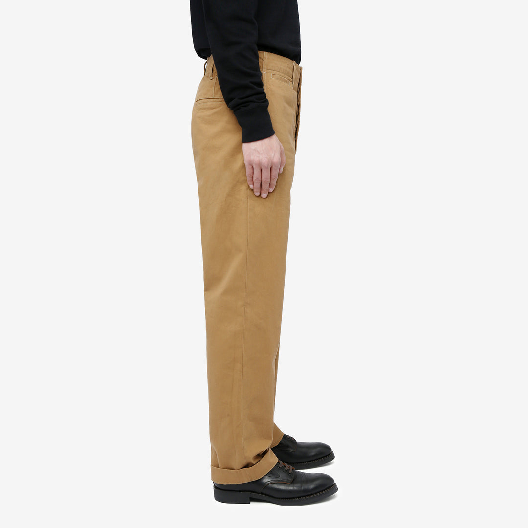 Deluxeware 946A mil-spec chino trousers khaki made in Japan military chinos