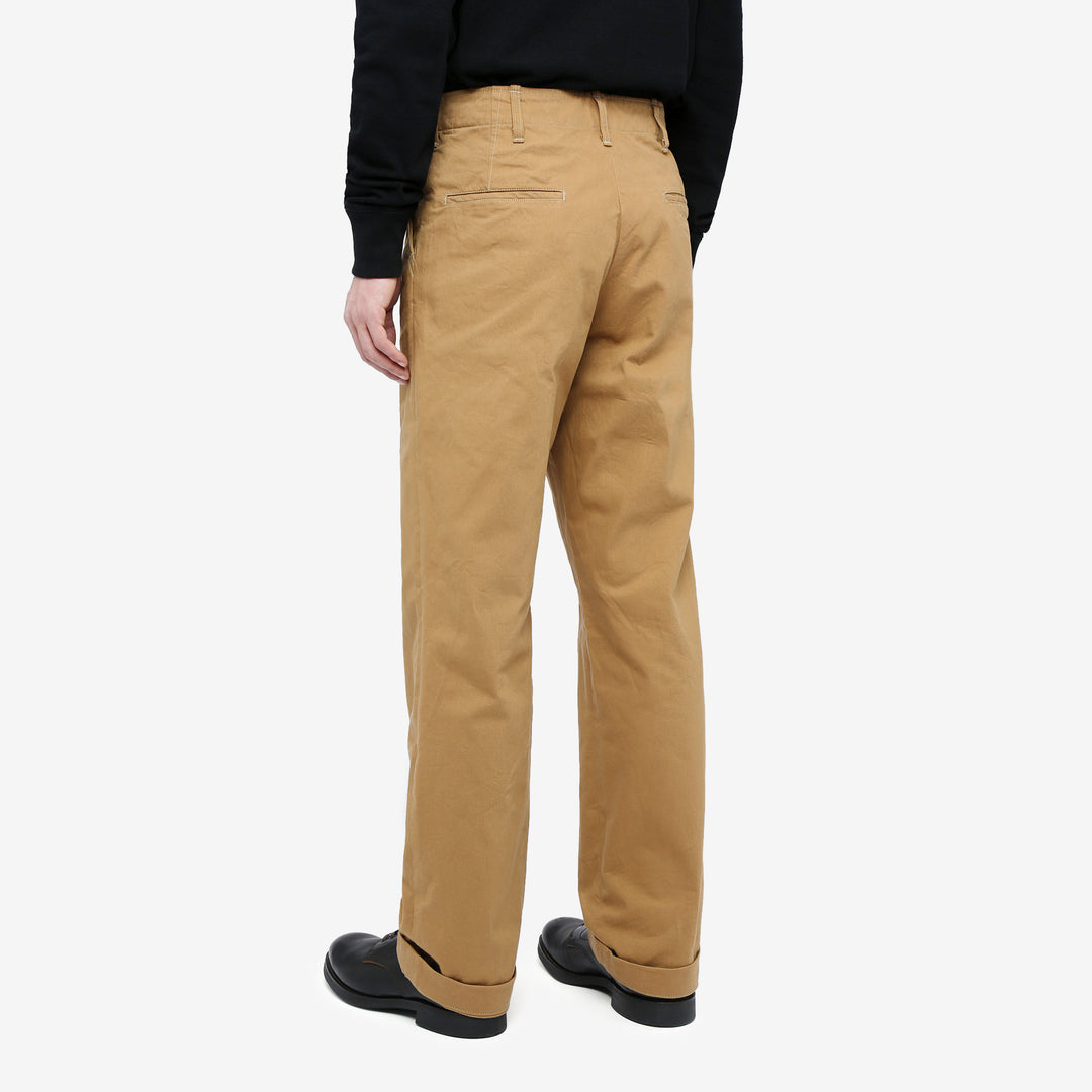 Deluxeware 946A mil-spec chino trousers khaki made in Japan military chinos