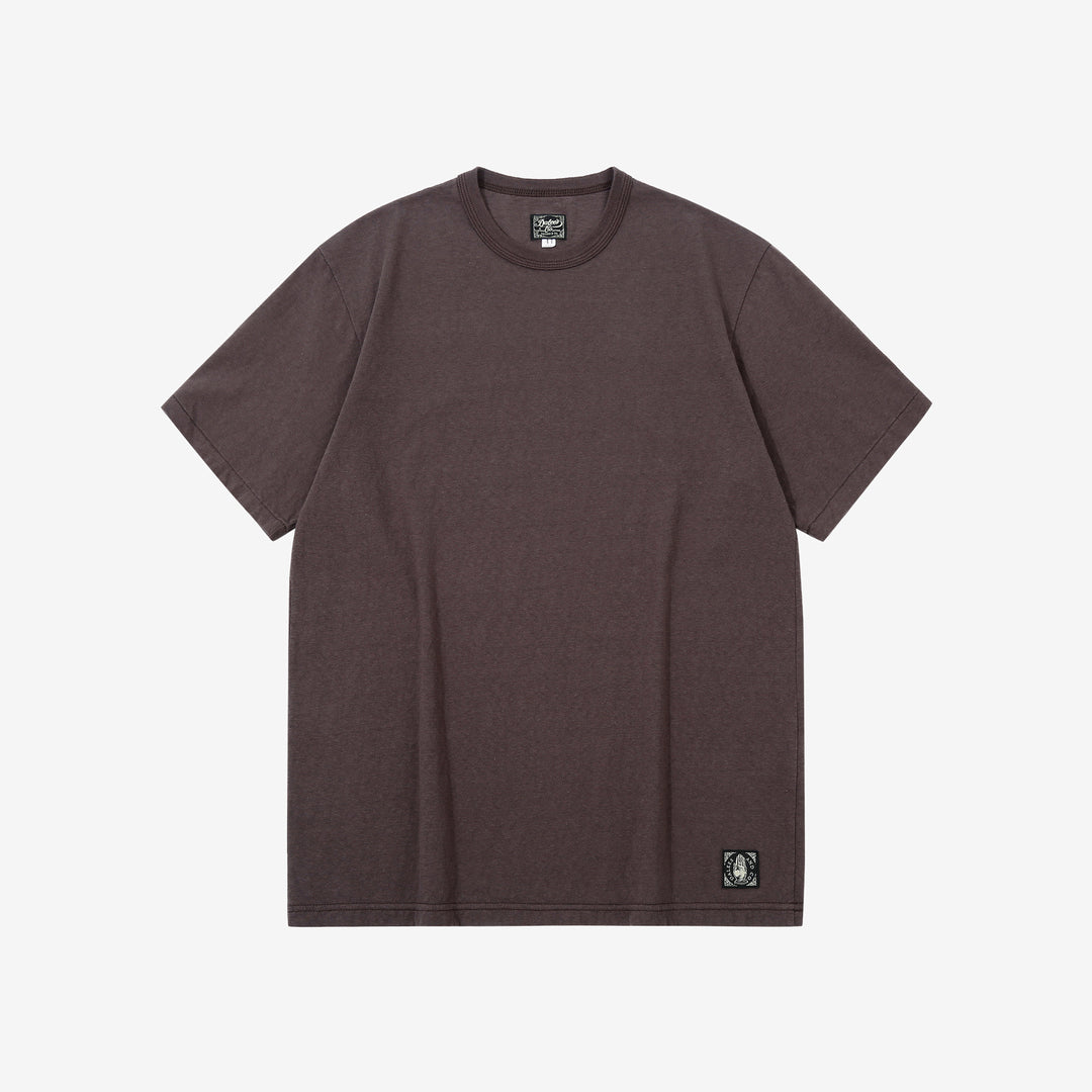 Dalee’s & Co. RGT1920 7oz Wakayama loopwheel jersey T-shirt front view brown