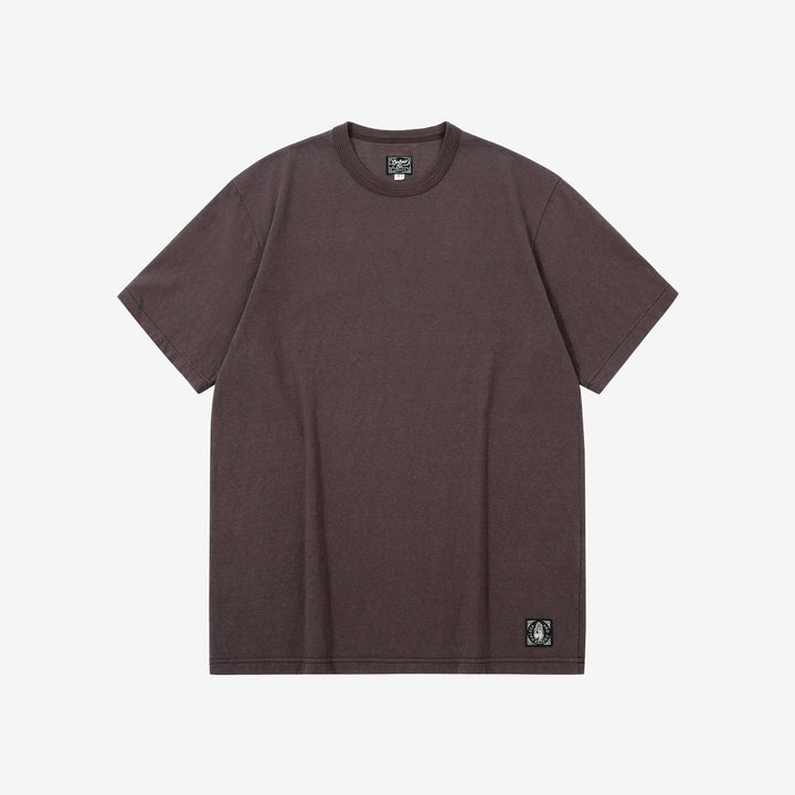 Dalee’s & Co. RGT1920 7oz Wakayama loopwheel jersey T-shirt front view brown