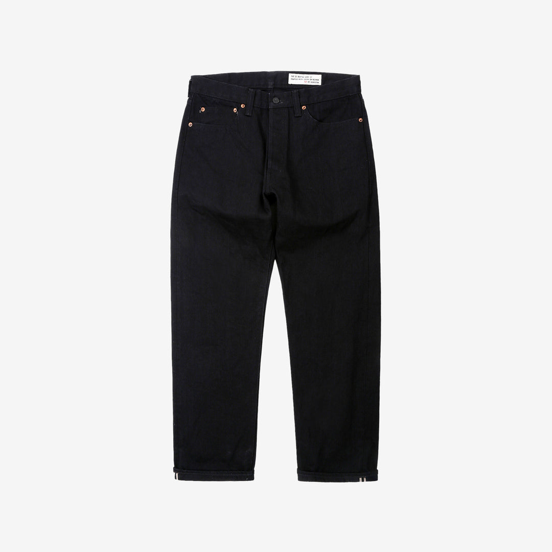 boncoura kurogane xx 15oz selvedge denim regular straight fit black