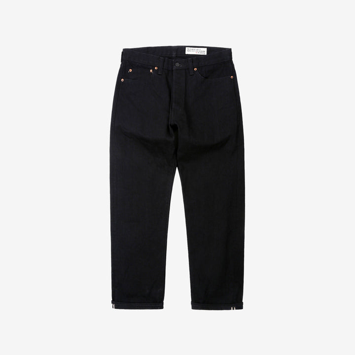 boncoura kurogane xx 15oz selvedge denim regular straight fit black