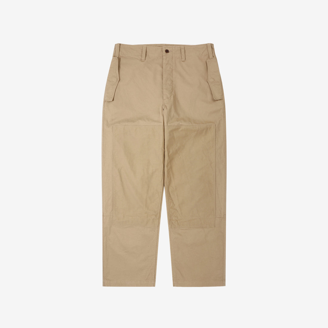 Wasew WSW-26S-011 Military Double Knee Work Pants - Beige | Made in Japan | Front View