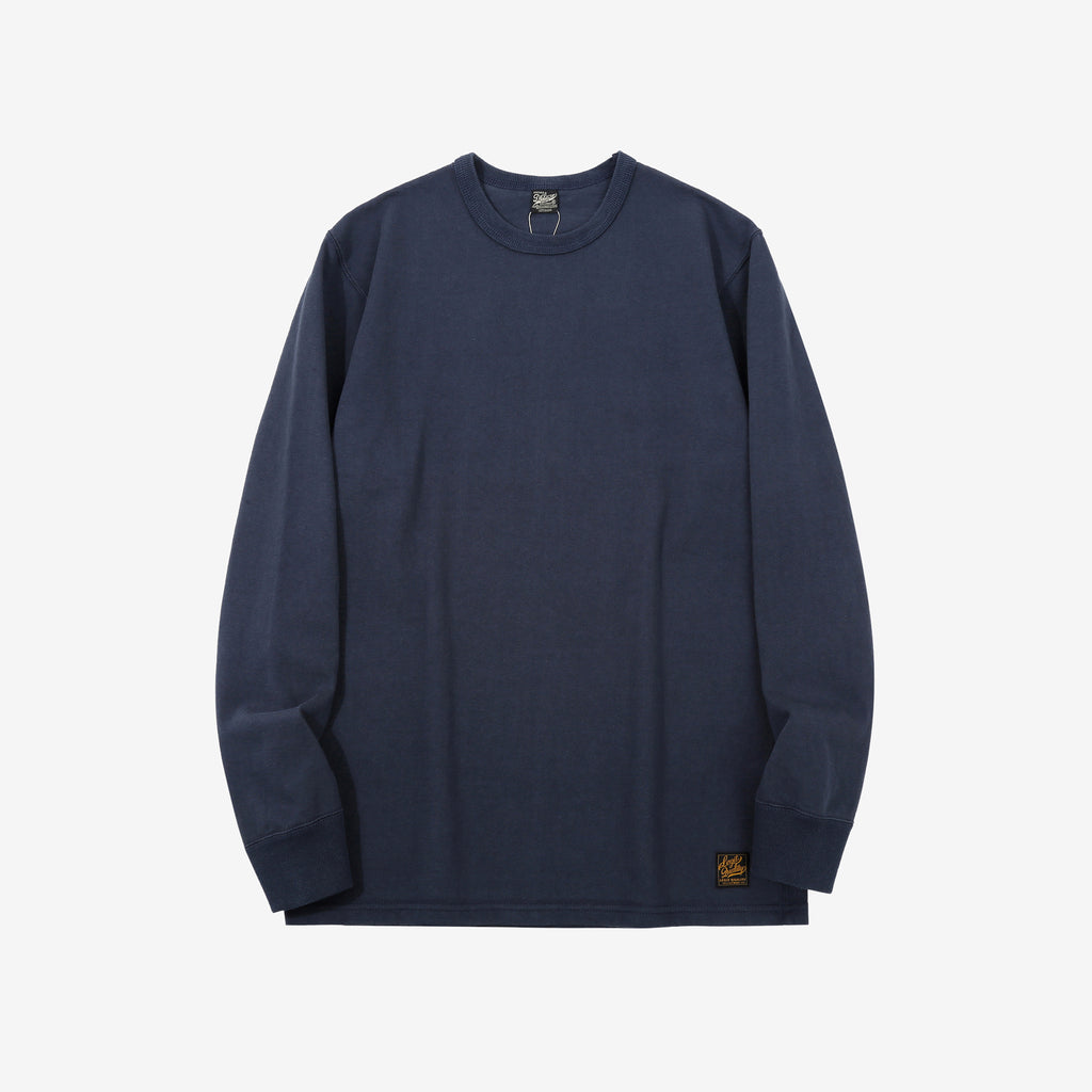 Deluxeware DXTL-00 12.5oz loopwheeled long sleeve t-shirt made in Japan ultra heavyweight blue