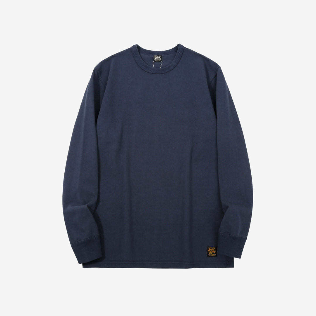Deluxeware DXTL-00 12.5oz loopwheeled long sleeve t-shirt made in Japan ultra heavyweight blue