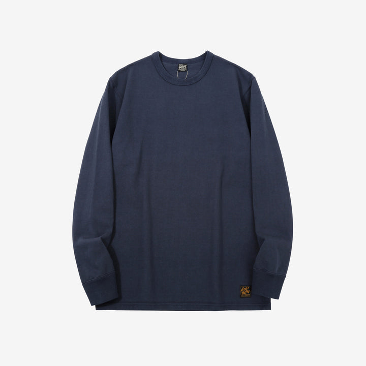 Deluxeware DXTL-00 12.5oz loopwheeled long sleeve t-shirt made in Japan ultra heavyweight blue