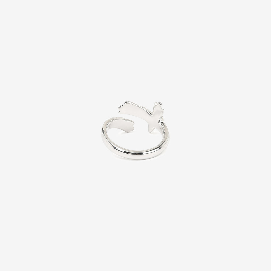 Moto RC-02 eagle silver ring K18 gold accent native style Japan handcrafted jewelry back
