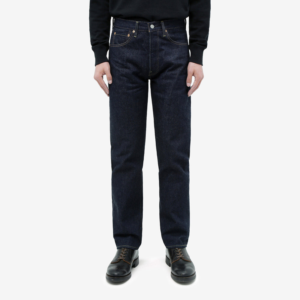 Boncoura 66 15oz Selvedge Indigo Denim - Modern Straight Fit Made in Japan - wearing front view