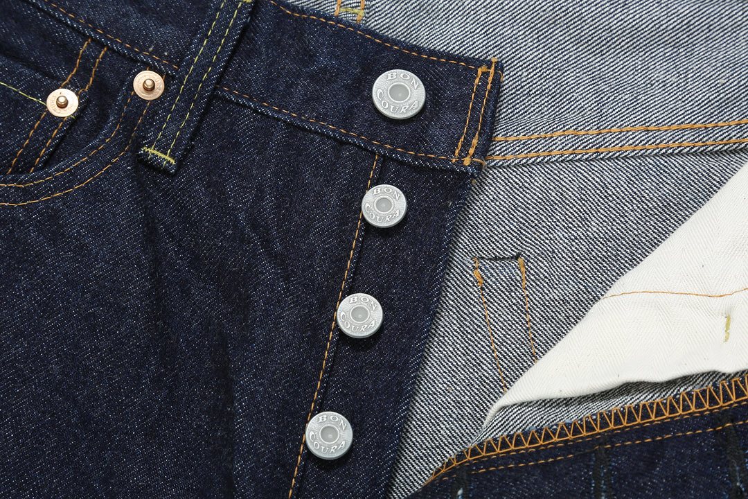 Boncoura 66 15oz Selvedge Indigo Denim - Modern Straight Fit