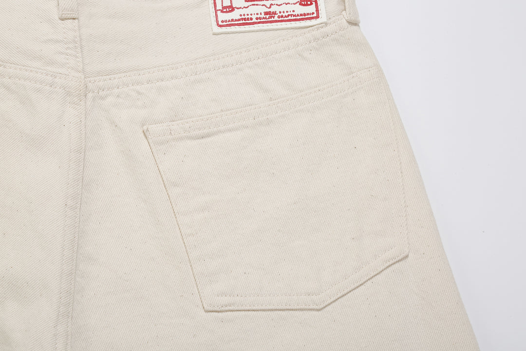 Boncoura 66 15oz Selvedge Off White Denim - Modern Straight Fit