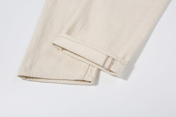 Boncoura 66 15oz Selvedge Off White Denim - Modern Straight Fit