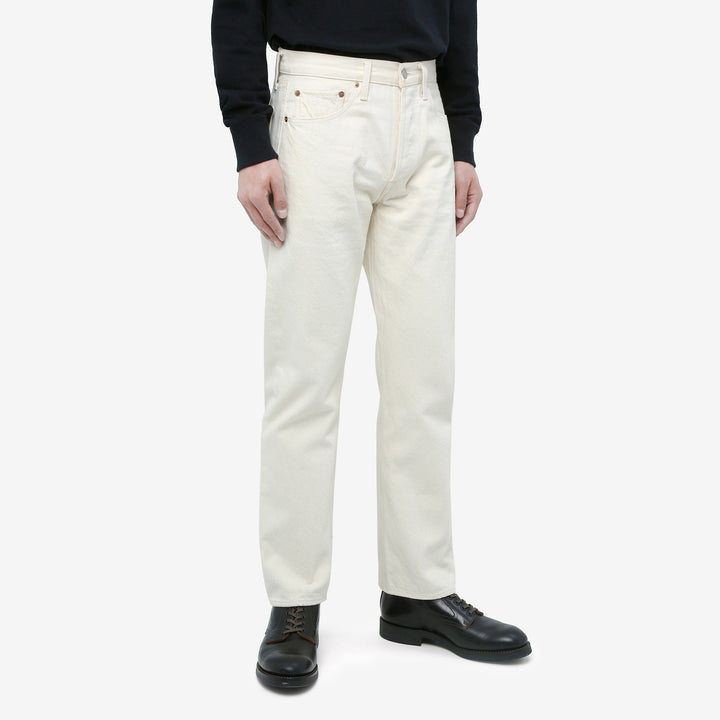 boncoura 66 15oz selvedge off white denim slim straight fit