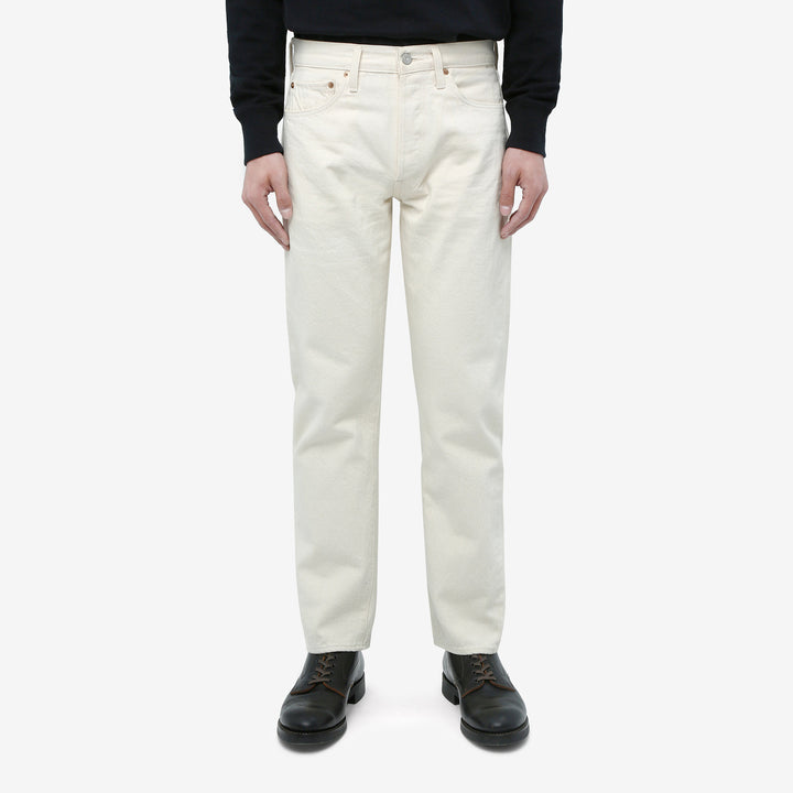 boncoura 66 15oz selvedge off white denim slim straight fit