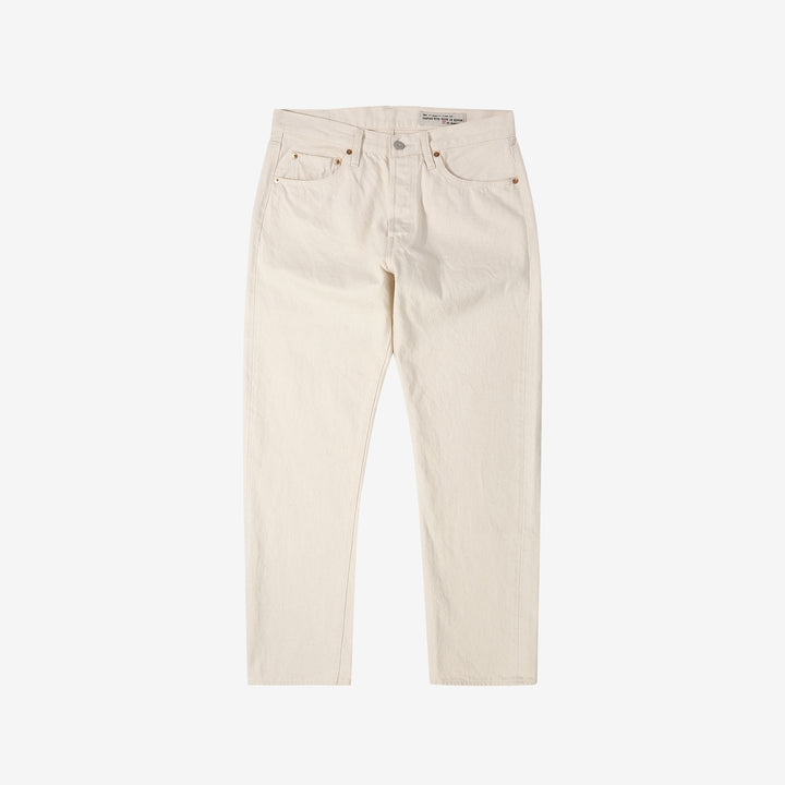boncoura 66 15oz selvedge off white denim slim straight fit