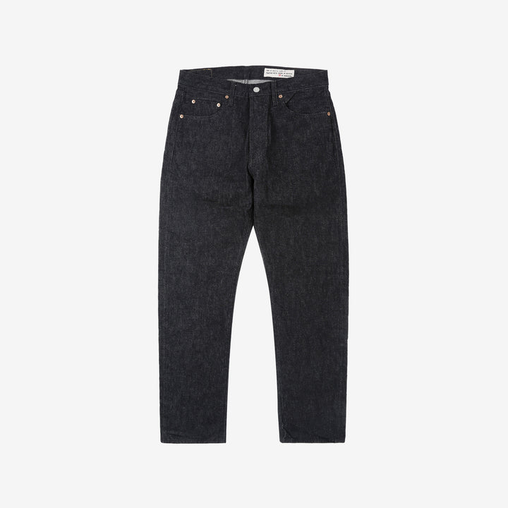 boncoura 66 15oz selvedge black denim slim straight fit