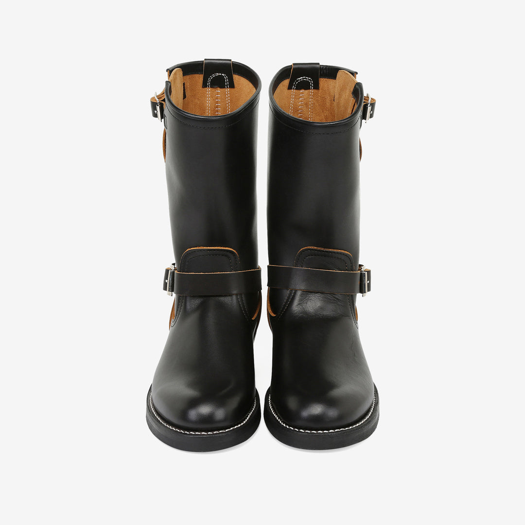 attractions biltbuck lot 269 engineer boots heavy weight kipskin leather black