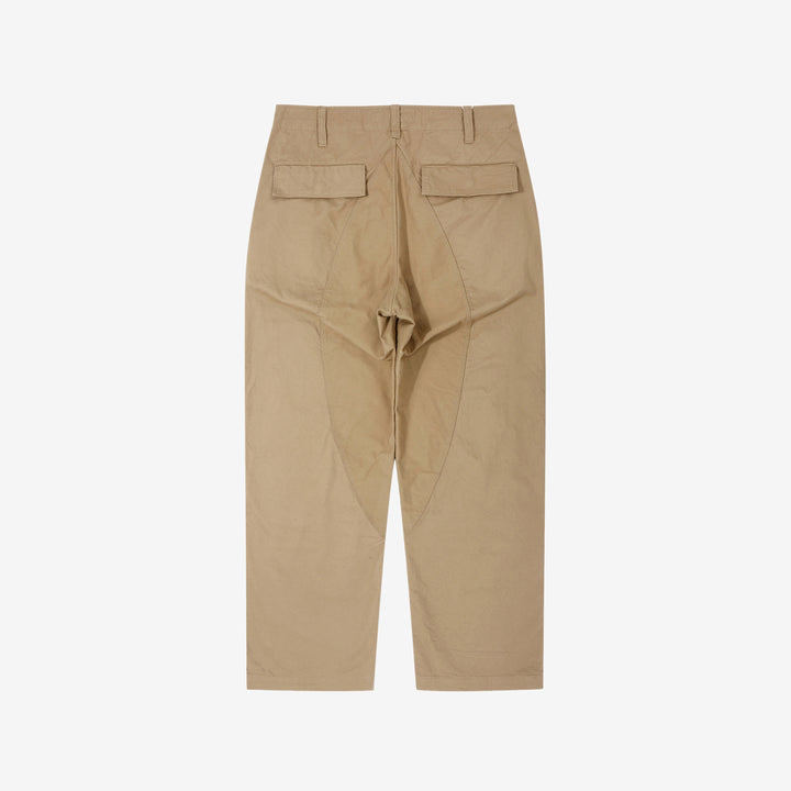Wasew WSW-26S-011 Military Double Knee Work Pants - Beige | Made in Japan | Back View