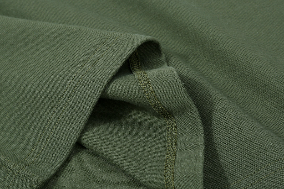 Boncoura High Density Heavyweight Pocket T-Shirt Made in Japan Hem Sewing