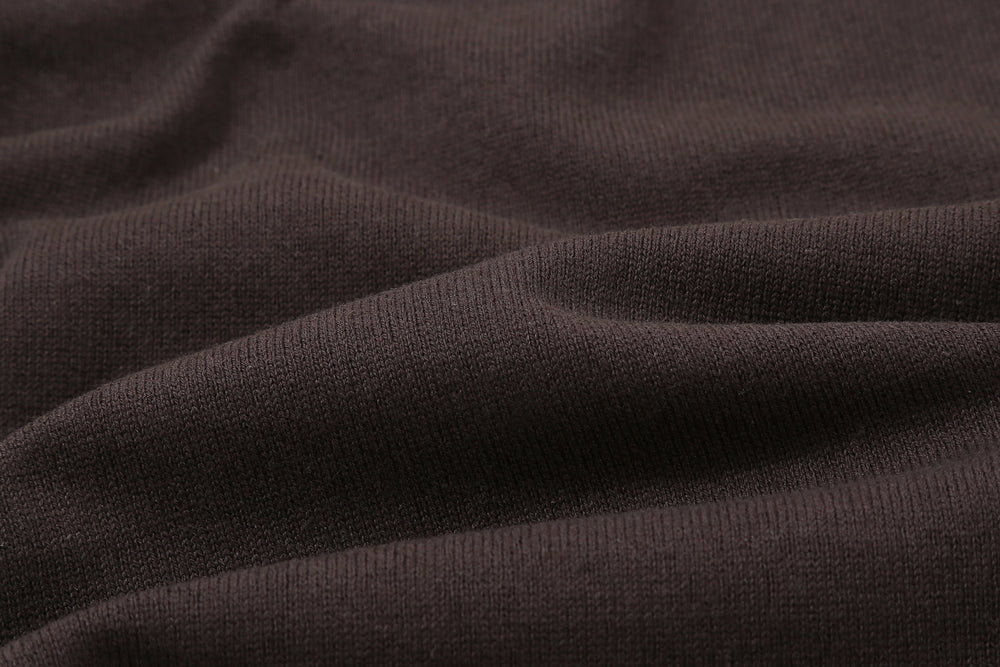 Freewheelers 2625009 Heavyweight Solid Pocket T-Shirt in Jet Black – Heavyweight Jersey Close-Up