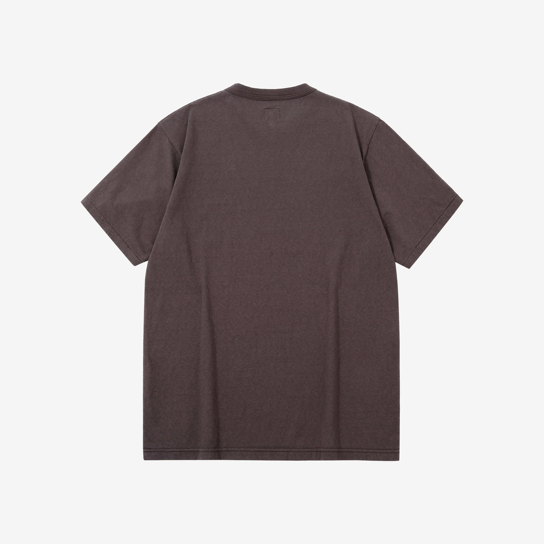 Dalee’s & Co. RGT1920 7oz Wakayama loopwheel jersey T-shirt back view brown