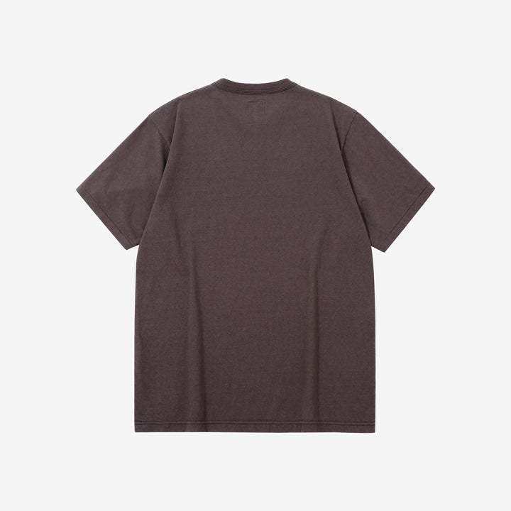 Dalee’s & Co. RGT1920 7oz Wakayama loopwheel jersey T-shirt back view brown
