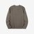 UES 662531 single rib knit long sleeve henley neck T-shirt made in Japan slub cotton taupe back