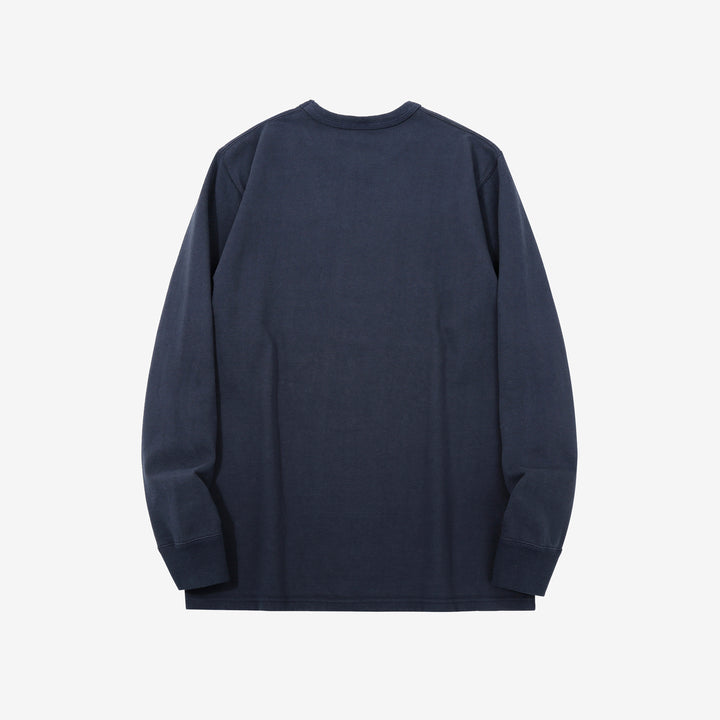Deluxeware DXTL-00 12.5oz loopwheeled long sleeve t-shirt made in Japan ultra heavyweight blue