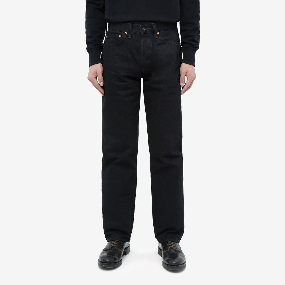 Boncoura Kurogane XX 15oz Selvedge Denim - Classic Straight Fit Made in Japan wearing image front