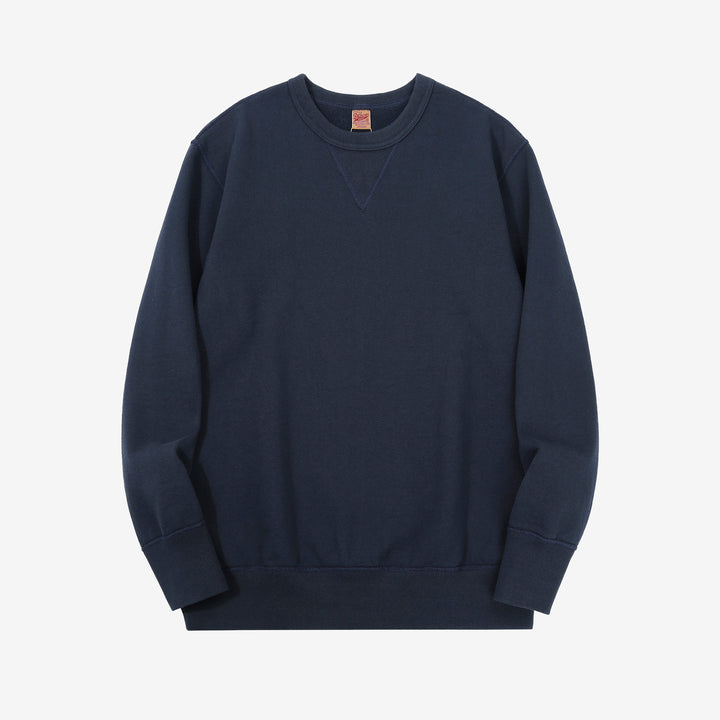 Deluxeware S101-00 loopwheeled sweatshirt made in Japan heavyweight crew neck blue