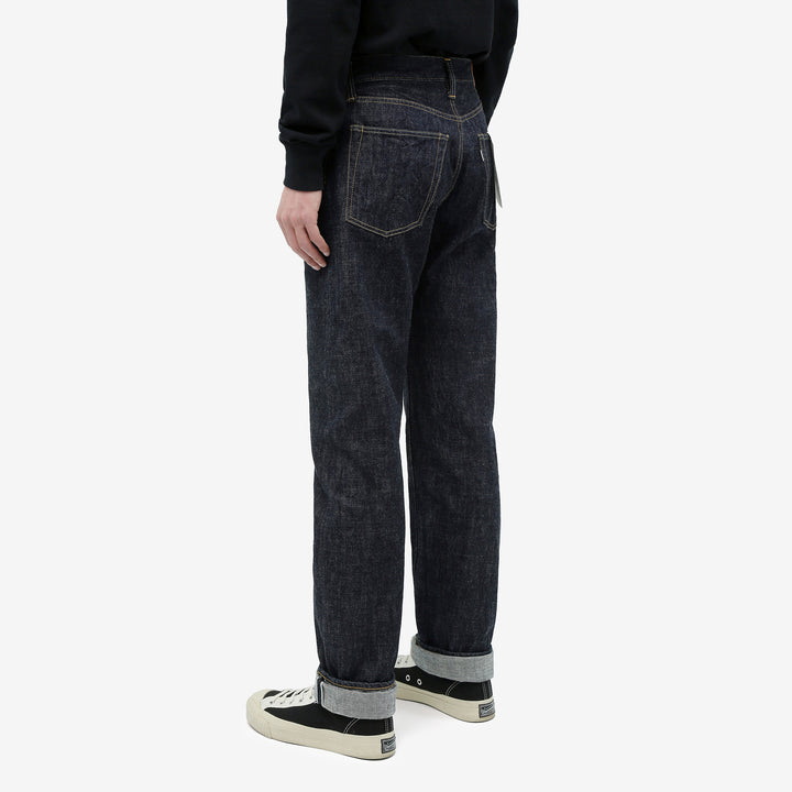 Omoto Denim 0415 13.5oz selvedge denim relaxed tapered jeans made in Japan wear image side back 2