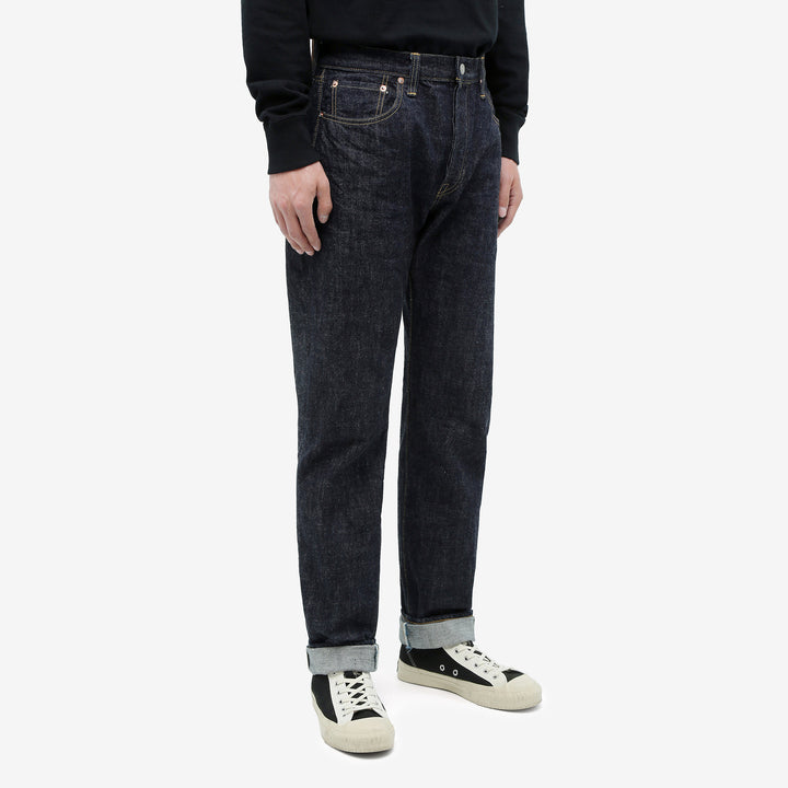 Omoto Denim 0415 13.5oz selvedge denim relaxed tapered jeans made in Japan wear image side front