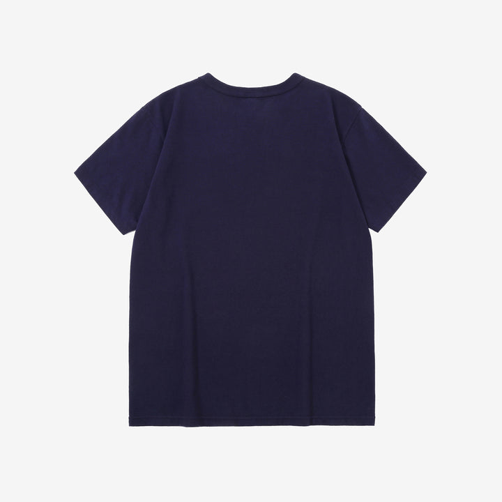 Deluxeware MTS-00 7.5oz loopwheeled T-shirt made in Japan crew neck blue