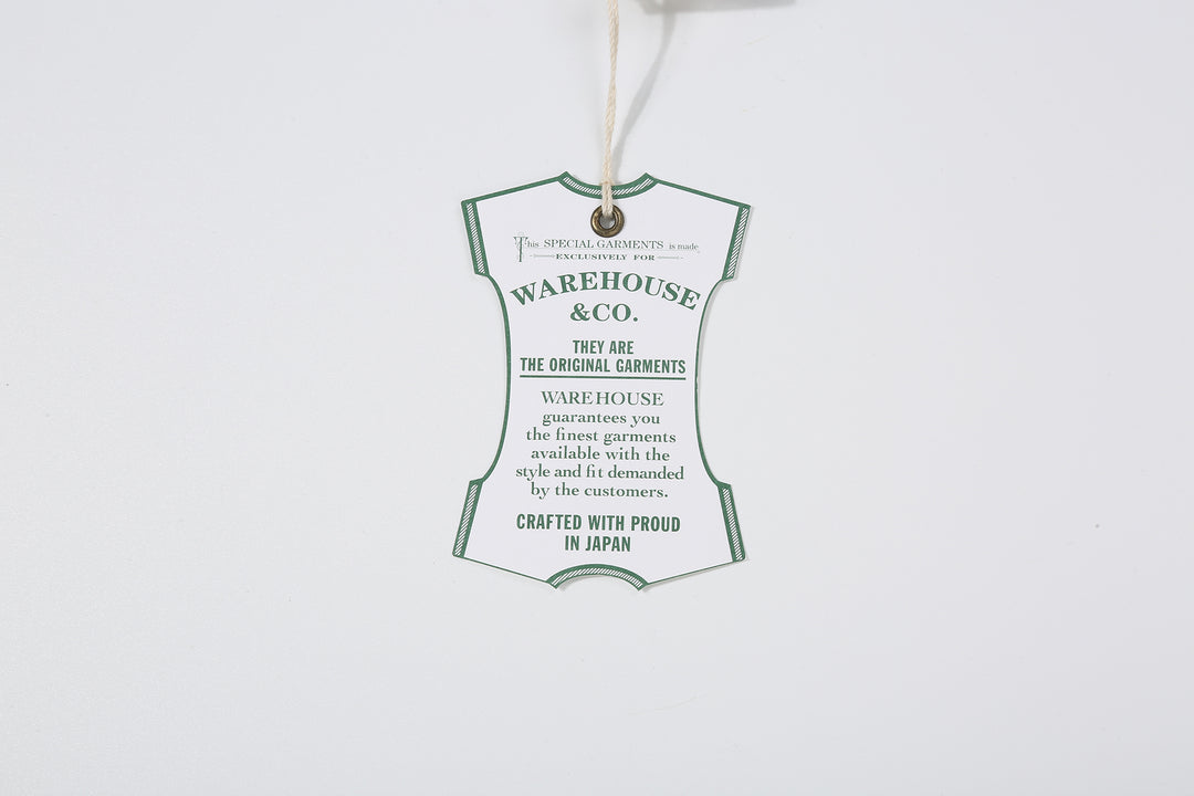 Warehouse Lot 4601 Shadow Border Slub Yarn Henley T-Shirt Made in Japan paper Tag