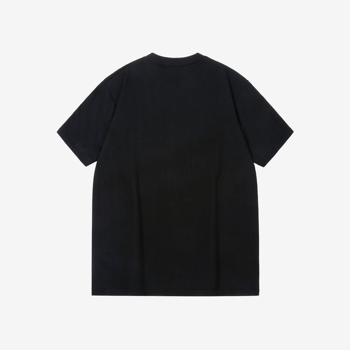Deluxeware SDHT-00 10.5oz loopwheeled henley t-shirt made in Japan heavyweight black