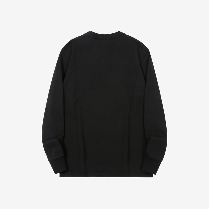 Deluxeware SDTL-00 10.5oz loopwheeled long sleeve t-shirt made in Japan heavyweight crew neck black