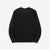 UES 662531 single rib knit long sleeve henley neck T-shirt made in Japan slub cotton black back view