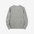 UES 602530 single rib knit long sleeve crew neck T-shirt made in Japan grey back view