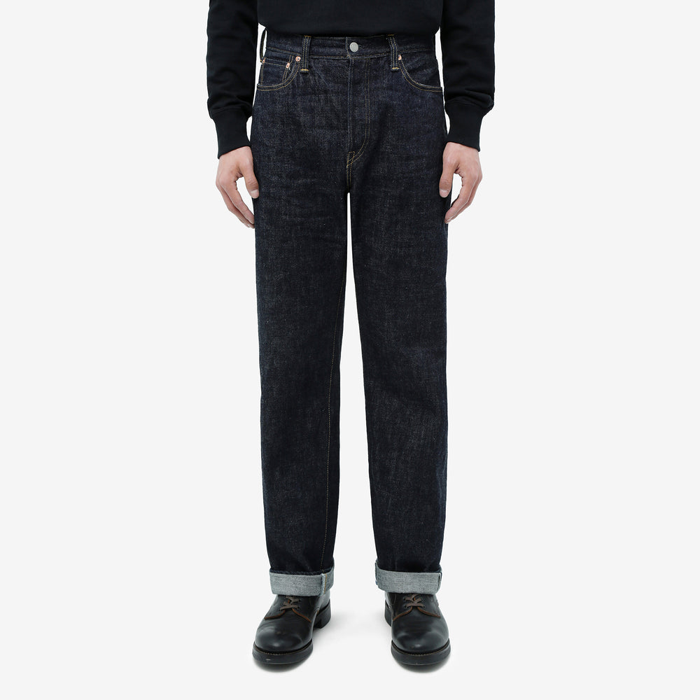 OMOTO DENIM 0815 13.5oz Selvedge Denim Wide Straight Fit - Model Front View
