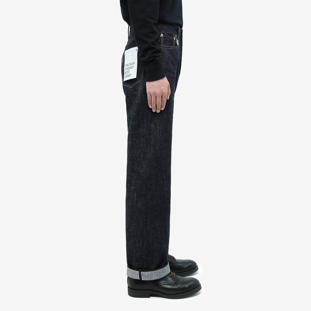 Omoto Denim 0815 13.5oz selvedge denim wide tapered jeans made in Japan side
