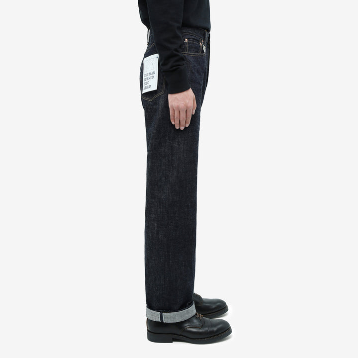 Omoto Denim 0815 13.5oz selvedge denim wide tapered jeans made in Japan side