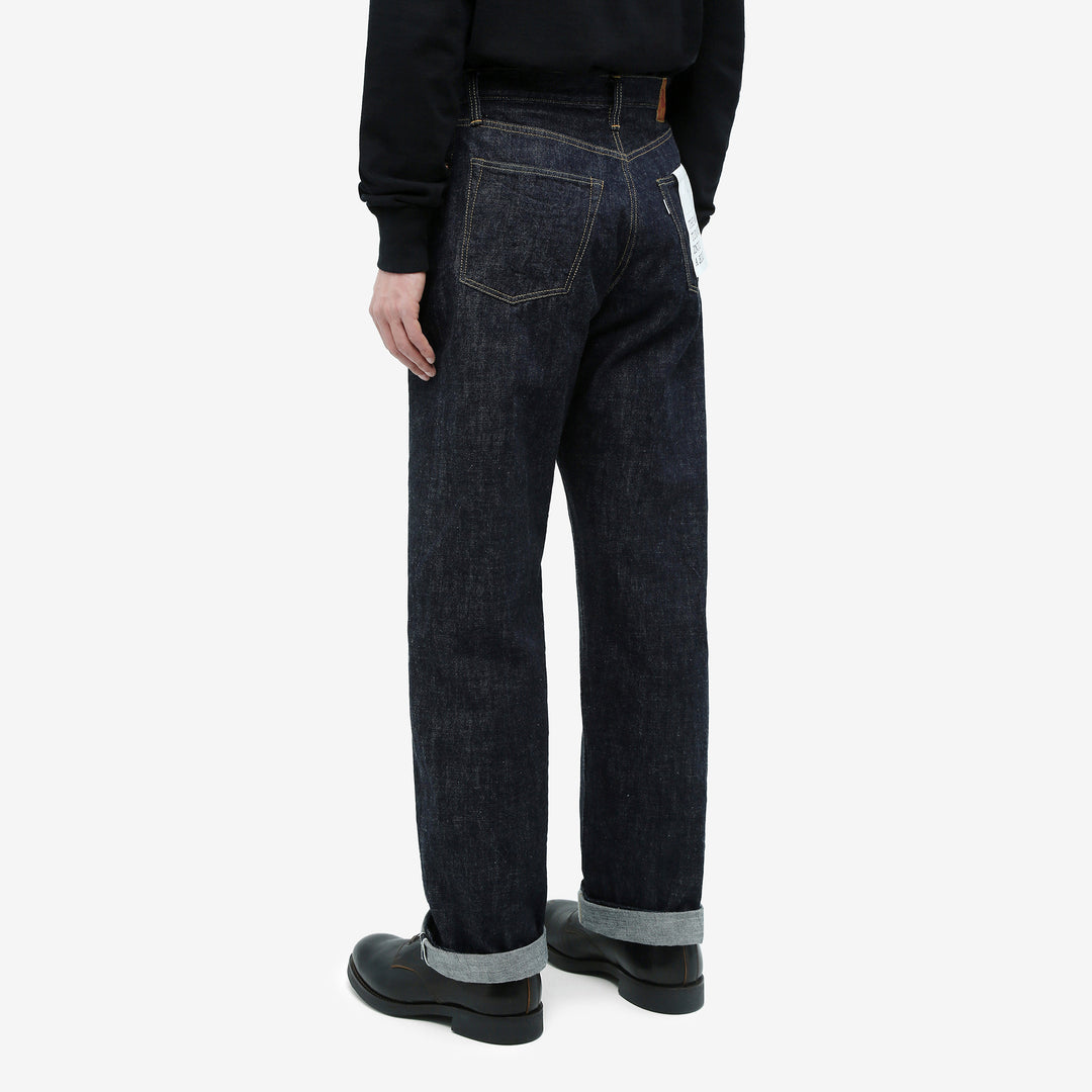 Omoto Denim 0815 13.5oz selvedge denim wide tapered jeans made in Japan side back 2