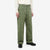 WASEW WSW-25A-011 herringbone twill mechanic pants sage green made in Japan straight fit work pants wear image front side