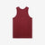 Deluxeware TNKP-00 Heavyweight Ribbed Knit Tank Top Bordeaux Back View